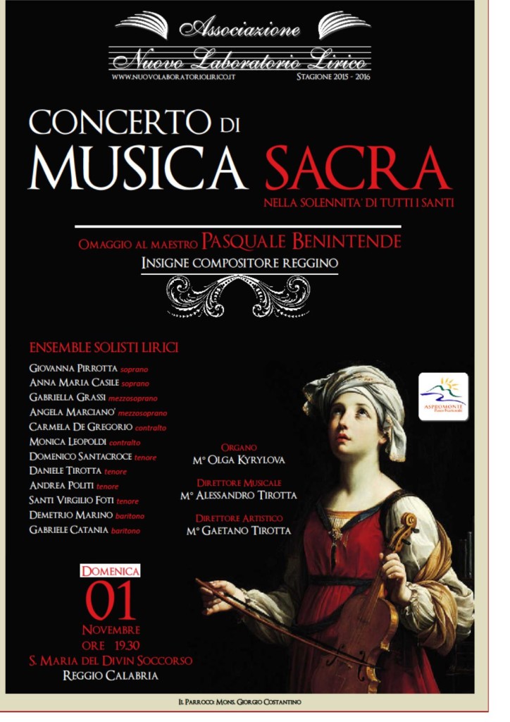 Concerto 1.11. 2015 benintende e la musica sacra